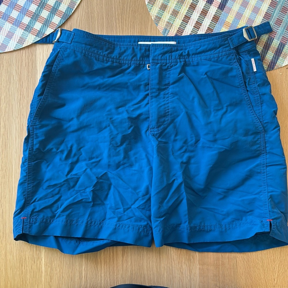Orlebar brown ocean blue size 28 bulldog swim trunks